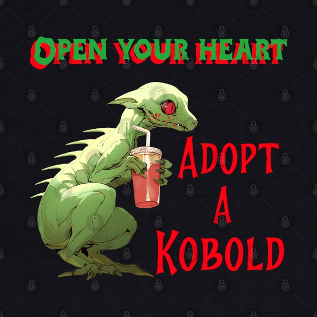 Open Your Heart— Adopt A Kobold by Tickle Shark Designs